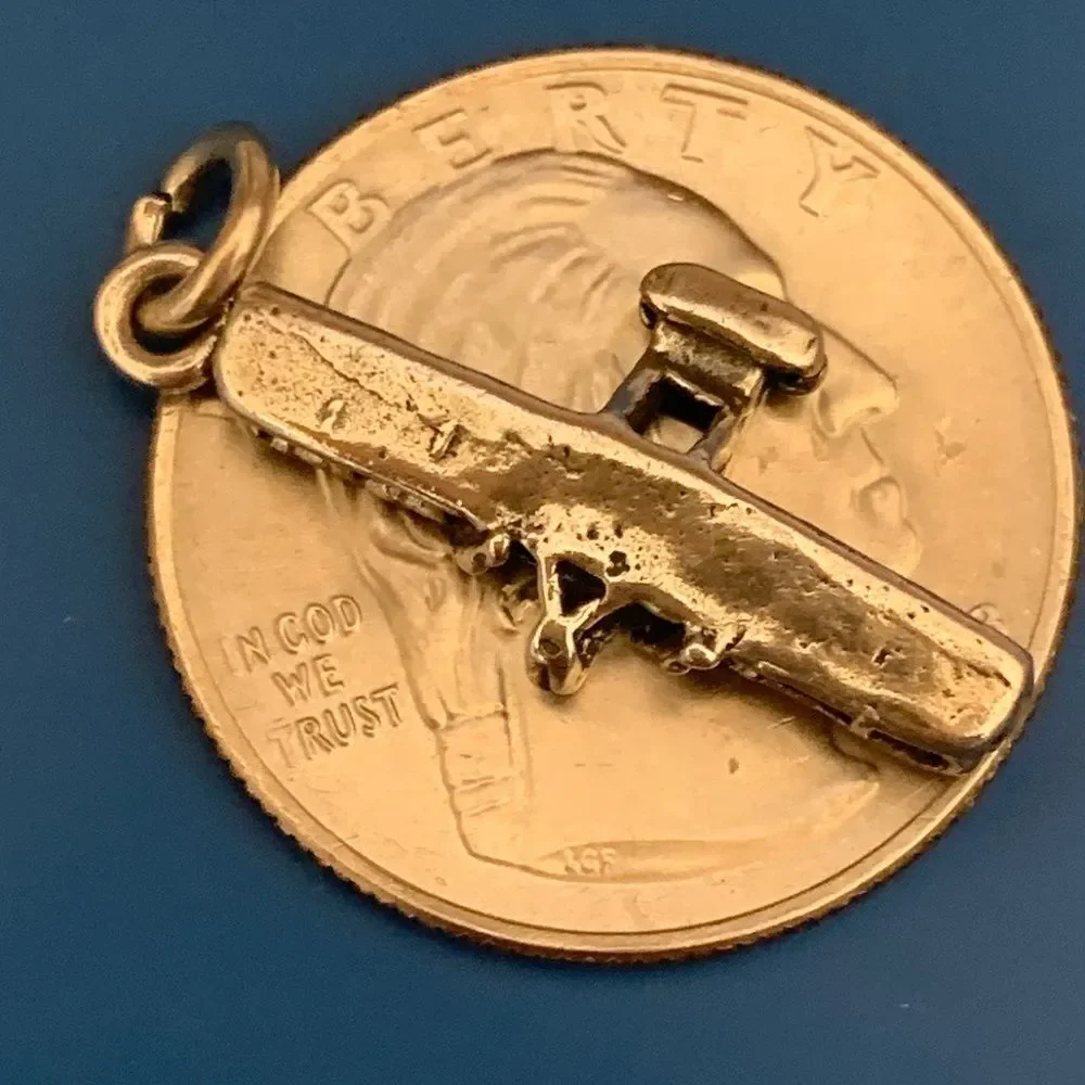 .925 Glider Plane Sterling Silver Jewelry Charm #travel #pilot #adventure
